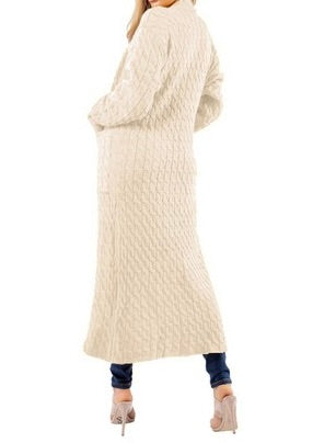 LONG CREAM MAXI CARDIGAN