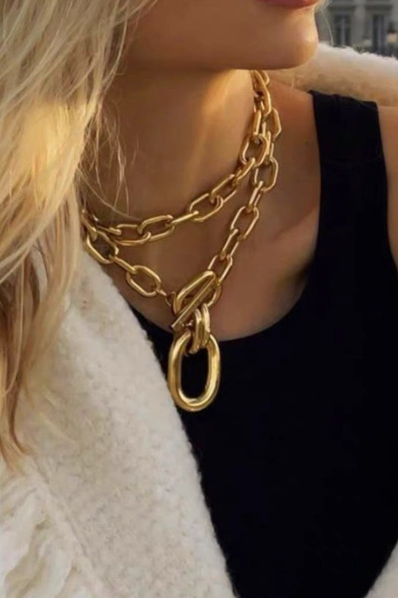 STACKABLE CHAIN NECKLACE