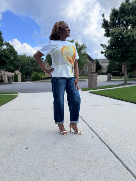 FLORAL PRINT T-SHIRT